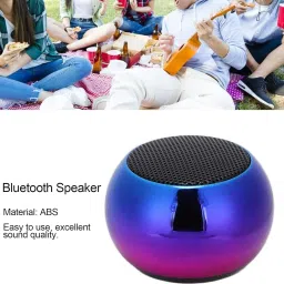laxmi gold Mini Boost Bluetooth Music Speaker Metallic Body Round Speaker 5 W Bluetooth Party Speaker image 2