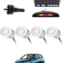 4White Parking Sensor With LED Display Increased Safety For Car-28 Universal 4 White Reverse Parking Sensor With LED Display For Cars-28 Parking Sensor-image-64