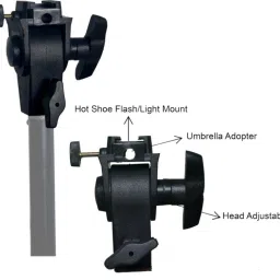 SIAMART Sungun Umbrella Adapter Bracket for Flash Led Umbrella Adapter Bracket for Flash Led Straight Flash Bracket image 2