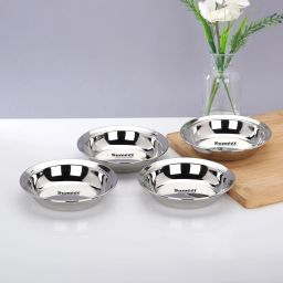 Stainles Steel Heavy Gauge Multi Utility ServingPlates with Mirror Finish 12.5cm Half Plate-image-38