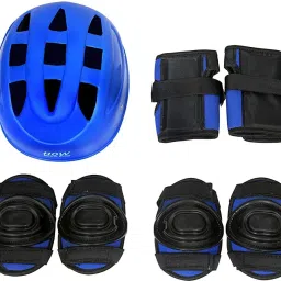 KIDS Skating KIT set Plastic cap best combo set BLUE SMALL Skating Guard Combo-28