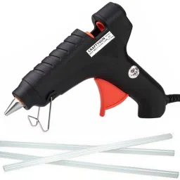 GLUE GUN BLACK 40 WATT RED TRIGGER (11MM 3 GLUE STICKS) Standard Temperature Corded Glue Gun-13