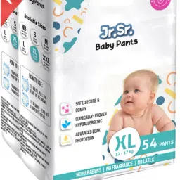 Baby Diaper Pants with Advanced Leak Protection | Soft & Comfortable | Pack of 2 - XL-27