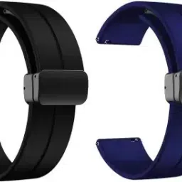 TooHype 22MM Soft Silicon Pack of 2 Smart Watch Strap with Magnetic Buckle for NOICEFIT ICON 2 / EVOLVE 3 / CALIBER 2 BUZZ / BOATT WAVE CALL / WAVE LITE / PRIMIA TALK / ULTIMA CALL MAX / LUNAR FIT / BOLT ROVER PRO / COSMIC R / STRIKER PRO / FIRBOLTT TALK PRO / INVINCIBLE PLUS / PHOENIX PRO / COBRA / APOLLO 2 / HUNTER / SUPERNOVA Smart Watch Strap Smart Watch Strap-11