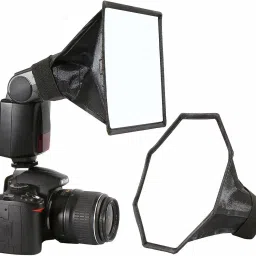 MILLETS Flash Diffuser Octagon Softbox Collapsible with Storage Pouch- 8"/20cm Universal Diffuser-21