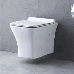 Wall Mounted Water Closet with Soft Seat Cover Western Commode (White) (Dimension length 509 Width 358 Height 360 mm ) Western Commode-23