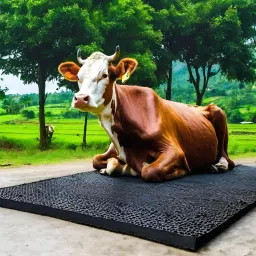 Cow Mat_Waterproof_Rubber Mat 8*5 Feet BPA Free For Horse Cow, Dog, Hamster, Guinea Pig, Miniature Pig Pet Mat-14