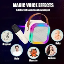 StonSell Newly Launched Fusion Smart Mini Bluetooth Speaker with Wireless Karaoke Mic 5 W Bluetooth Party Speaker image 4