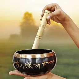 shubhanjali Tibetan Singing Bowl Mallet Stick for Meditation Positivity Relaxation 5.5 Inch Decorative Showpiece - 8 cm-picture-25