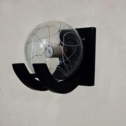 Wooden Glass Globe Shape Doom Wall Lights Lamp Shade-32
