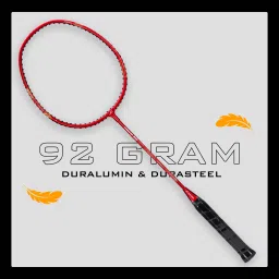 hundred POWERTEK 200 Red Strung Badminton Racquet image 2