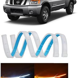 White, Amber LED Daytime Running light Headlamp Indicator Car FancyLight PKB1721 Car Fancy Lights-image-73