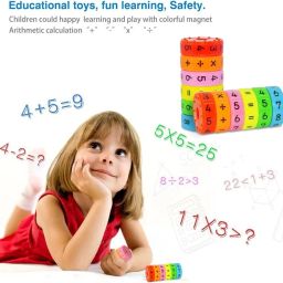 mil9us 2 SET OF Education Magnetic Maths Calculation Cube Toy (12 PIECE) image 5