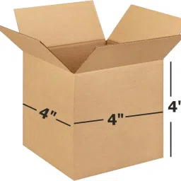 Corrugated Cardboard 3 Ply- Small Size: 4x4x4 Inch (Virgin paper) Packaging Box-image-12
