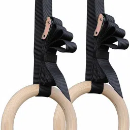 Crossfit Equipment Olympic Rings Wooden Rings parallettes Gym Rings Gymnastics Pilates Ring-image-27