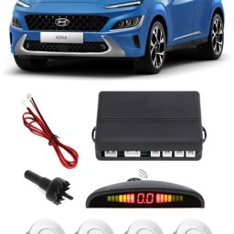 GS191 Silver Car Reverse Parking Sensor with LED Display 4 Sensor G191 Parking Sensor-image-47