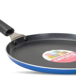 NAVRANG NONSTICK DOSA TAWA 240MM, NON INDUCTION, BLUE Tawa 24 cm diameter-image-6