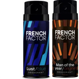 Man of the Year Original & Lust Blue Deo Combo - Long Lasting, 2x150ml Body Spray - For Men-image-42