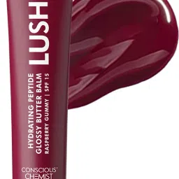 Peptide Lip Balm - Lush Lips with SPF15 |For Dry & Chapped Lips | For Dark Lips. Raspberry Gummy-68