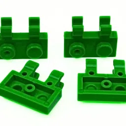 Green Plate 1x2 with Vertical Holder(60470)–Technic Building Block(Pack of 20)-16
