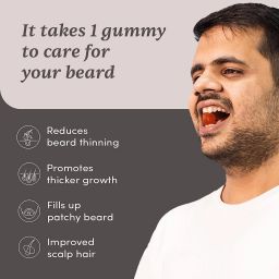 man matters Beard Gummies | 1 Month Pack | Improves Beard Density & Stimulates Follicles image 2