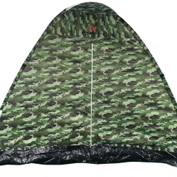 Dome Camping Tent For 2 Person | Size: 200x120x90 cm | Color: Camo Green Tent - For 2-image-17