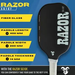 sporty goat RAZOR SG10F - Lightweight, Honeycomb Core, Enhanced Spin, Control and Power Pickleball Paddle image 5