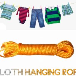 kk galaxy Rope for Cloth Drying Nylon Rope/Outdoor Washing Clothes Drying Rassi Multicolor image 3