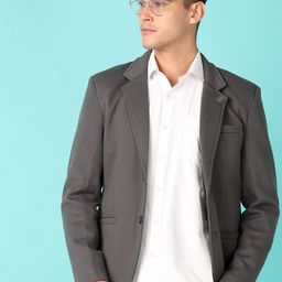 v-mart Men Solid Single Breasted Casual, Festive & Wedding Blazer-picture-1