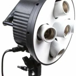 Hiffin 5 in 1 E27 Photo Studio Bulb Holder Base Socket Lamp Bulb Holder Adapter for Photo Video Studio Softbox Video Light - Black Camera Rig image 3