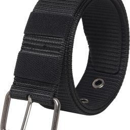 Men Casual, Evening, Formal, Party Black Nylon Belt-image-19