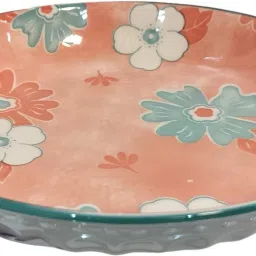 Ceramic Round Deep Salad/Pasta/Snack Serving Plate, Platters for Serving Snacks Tray-image-9