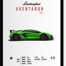 Lamborghini Wall Framed Posters 8x12 inch (A4 Size) Included Seamless Pins Hooks Wall Decor Framed Posters Wall Art For Bedroom, Living room, Office Fine Art Print Fine Art Print-image-72