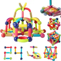Magnetic Sticks & Balls Building Blocks Toys Stacking and Montessori Toys 36 PCS-12