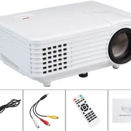 IBS 800 Lumens RD-805 Mini LED TV HDMI Multimedia Smart Lcd Video Home Theater 1080P Movie Cinema Digital Media Player 640*480 Support 720P 20000 Hours Life 5 Inch Black (800 lm / 2 Speaker / Remote Controller) Portable Projector-image-56