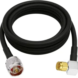 Netboon HLF 400 RF Coaxial Cable N Male to SMA Male Right Angle Connector 15 Meters For Antenna Amplifier-image-42