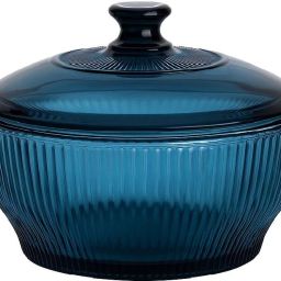 Flutted Design Toughened Microwave Safe Reheating Serving Fluted Glass Casserole Serve Casserole-image-8