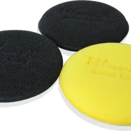 Ultra-fine 4" Foam Applicator Pads 1 pc yellow, Ultra-fine 4" Foam Applicator Pads 2 pc Black Combo-26