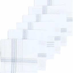 Texstylers STRIPED HANKIES AND HANDKERCHIEF ["White"] Handkerchief-image-2