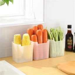 3 PCS Food Storage Container Fridge Box basket Plastic Fruit & Vegetable Basket-image-91