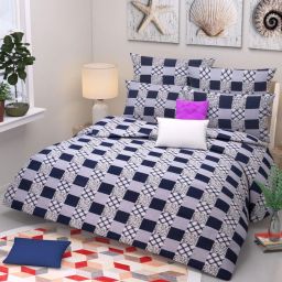 150 TC Microfiber Double Floral Flat Bedsheet-image-78