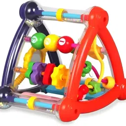 Newborn Baby Rattle Toy, Baby Activity Play Center Triangle Cube Rattle-27