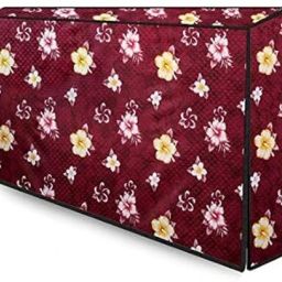 RKAMAT Dustproof PVC LED TV Cover Suitable for All Models of 32 Inch TV Floral Pattern for 32 inch led lcd monitor - 32.INCH LED COVER-image-38