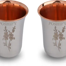 Copper Delight - Stainless Steel outside, Copper Inside Glass Glass Tray Set-image-15
