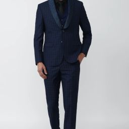 Men Single Breasted - 2 button Checkered Suit-picture-7