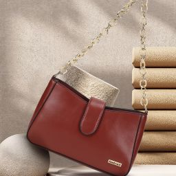 Women Maroon Shoulder Bag-image-4