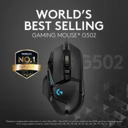 Logitech G502 Hero / Hero 25K Sensor, Adj DPI Upto 25600, RGB, 11 Programmable Buttons Wired Ambidextrous OpticalGaming Mouse image 2