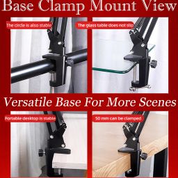 subton Overhead Tripod Camera Stand 360 Tablet Mobile Holder Cell Phone Stand Tripod, Tripod Bracket, Tripod Clamp, Tripod Ball Head image 3
