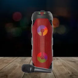 GUGGU Bluetooth Party Speaker with Wired for Karaoke Mic and High Bass Sound I218 30 W Bluetooth Party Speaker-picture-25