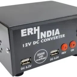 Esptronics 200W Dc to 220v Ac Converter Mini Car Inverter for LED TV, Mobile, Laptop Combo Set-17
